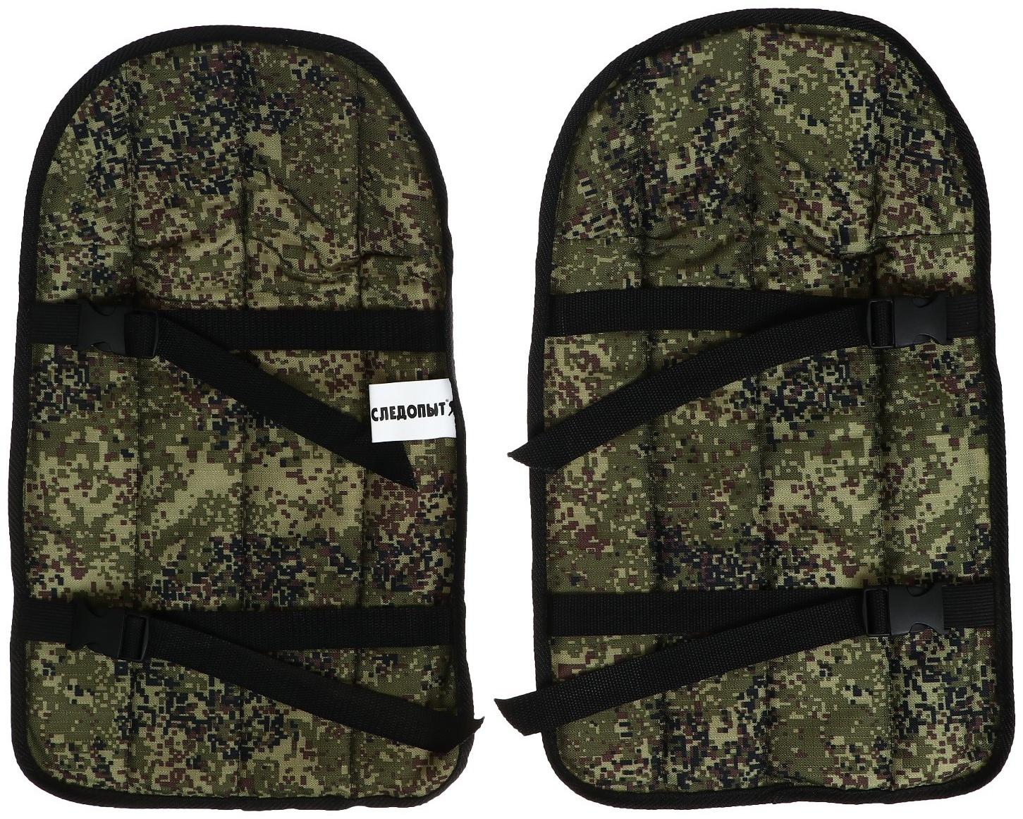 Наколенники рыболовные СЛЕДОПЫТ Виртуоз, 30 х 50 см, цвет  пиксель/хаки, пара