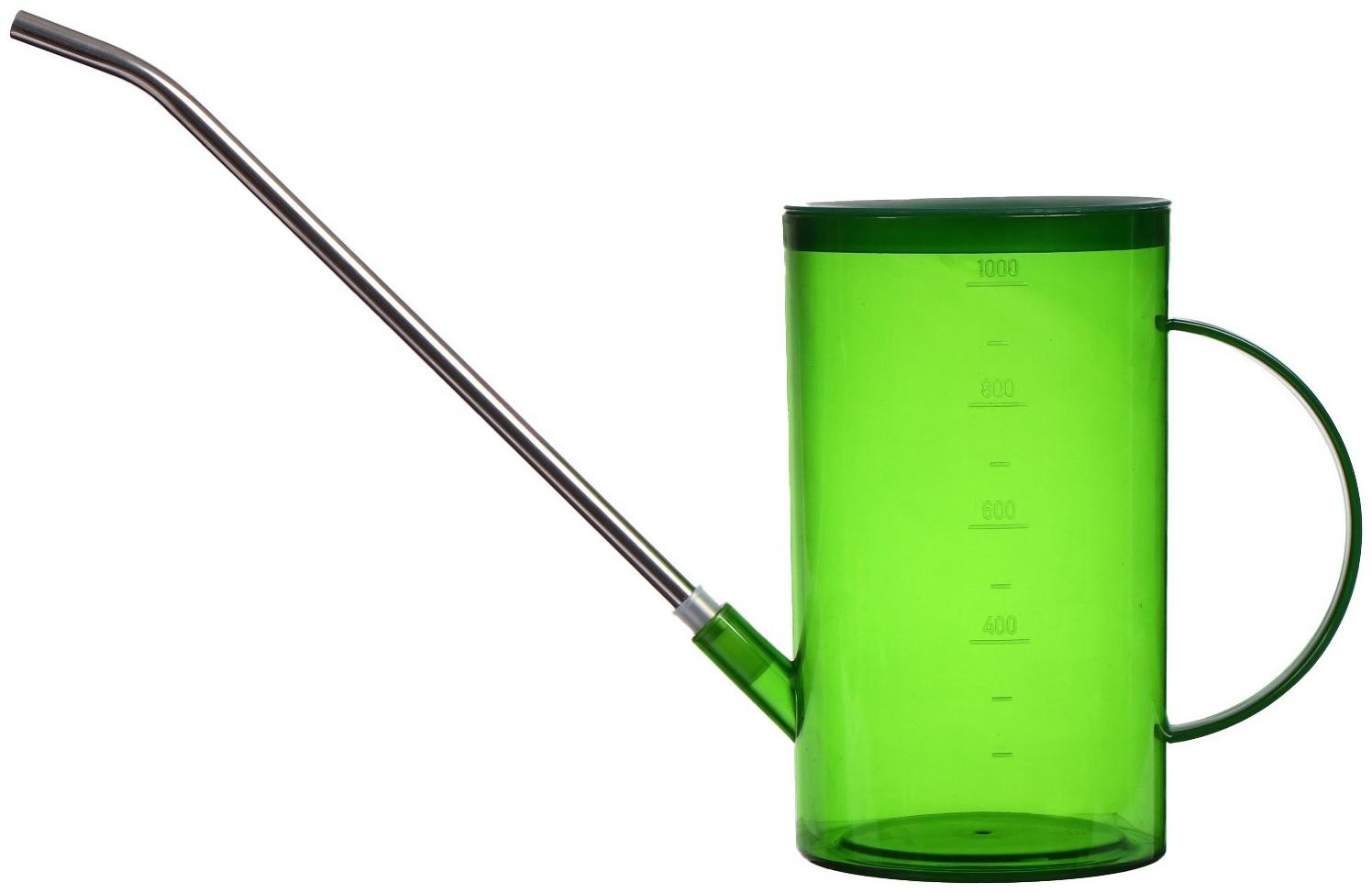 Лейка, 1 л, без рассеивателя, зелёная