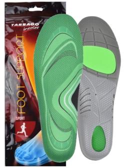 Стельки спортивные Tarrago Foot Support, анатомические, ткань, размер 38-39