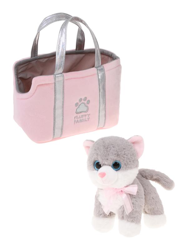 Котенок Пушистик 19см в сумке