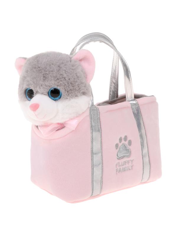 Котенок Пушистик 19см в сумке