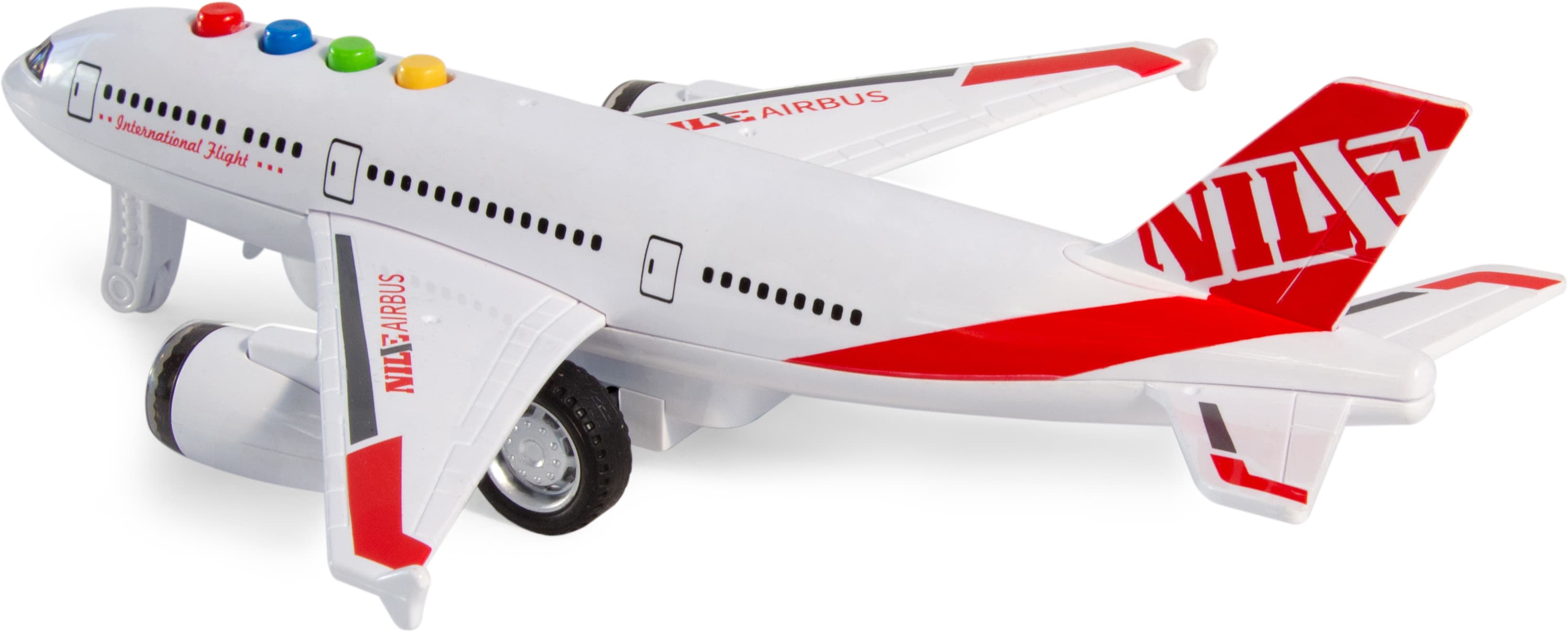 Самолет игрушка пластиковый звук, свет 18,5 х 21,2 х 6,8 см., 101-7 / Микс 1 шт.