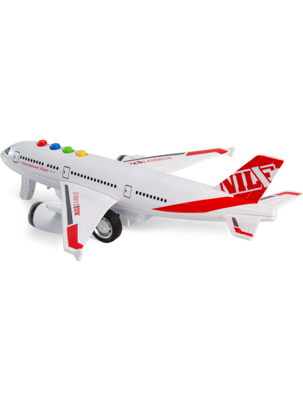 Самолет игрушка пластиковый звук, свет 18,5 х 21,2 х 6,8 см., 101-7 / Микс 1 шт.