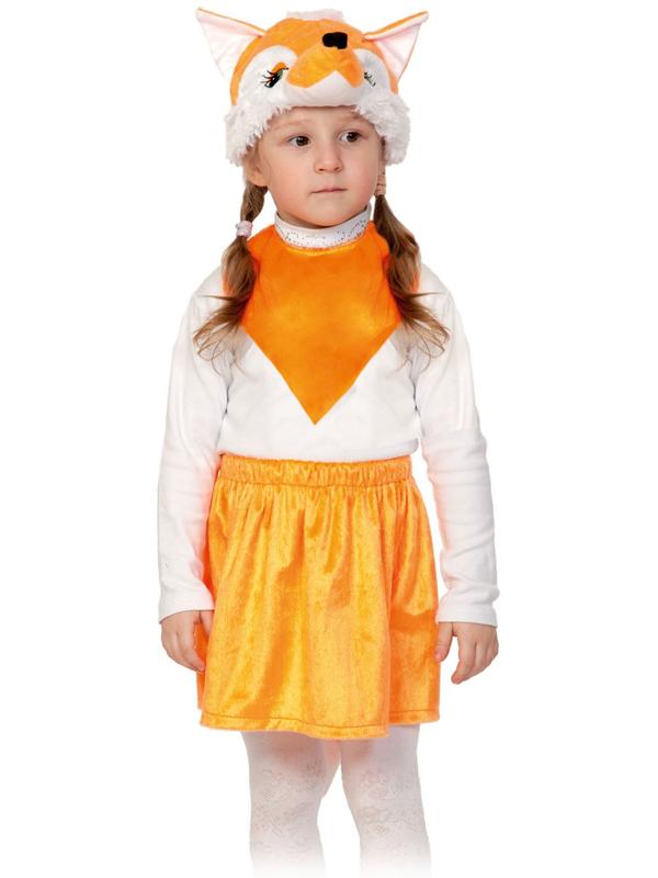 Карнавальный костюм «Лисичка», плюш лайт, рост 92-116 см
