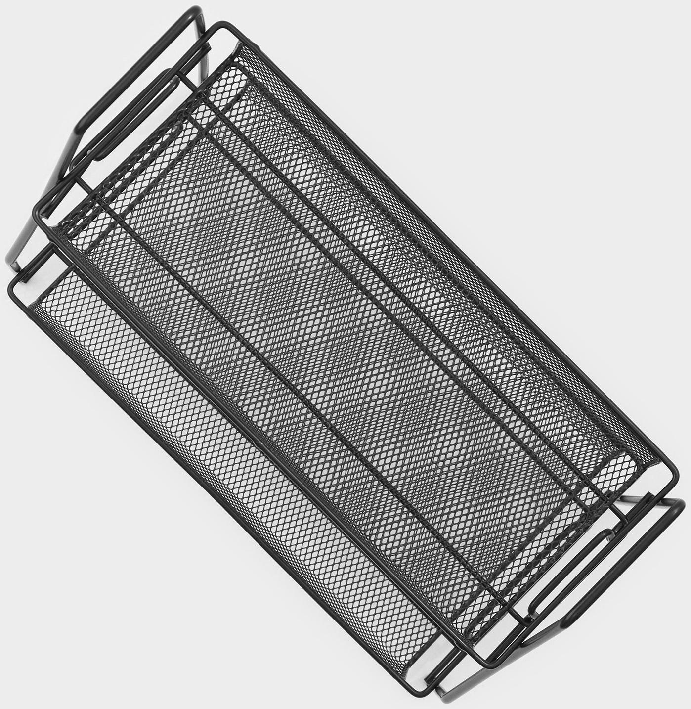 Этажерка 2х-ярусная Доляна, 31×17×32,5 см, цвет чёрный