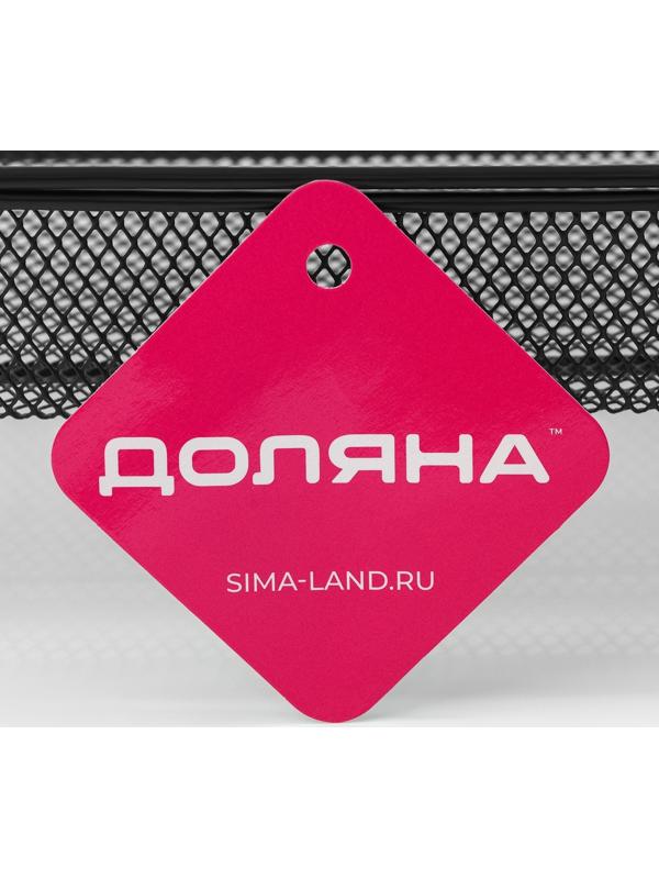 Этажерка 2х-ярусная Доляна, 31×17×32,5 см, цвет чёрный