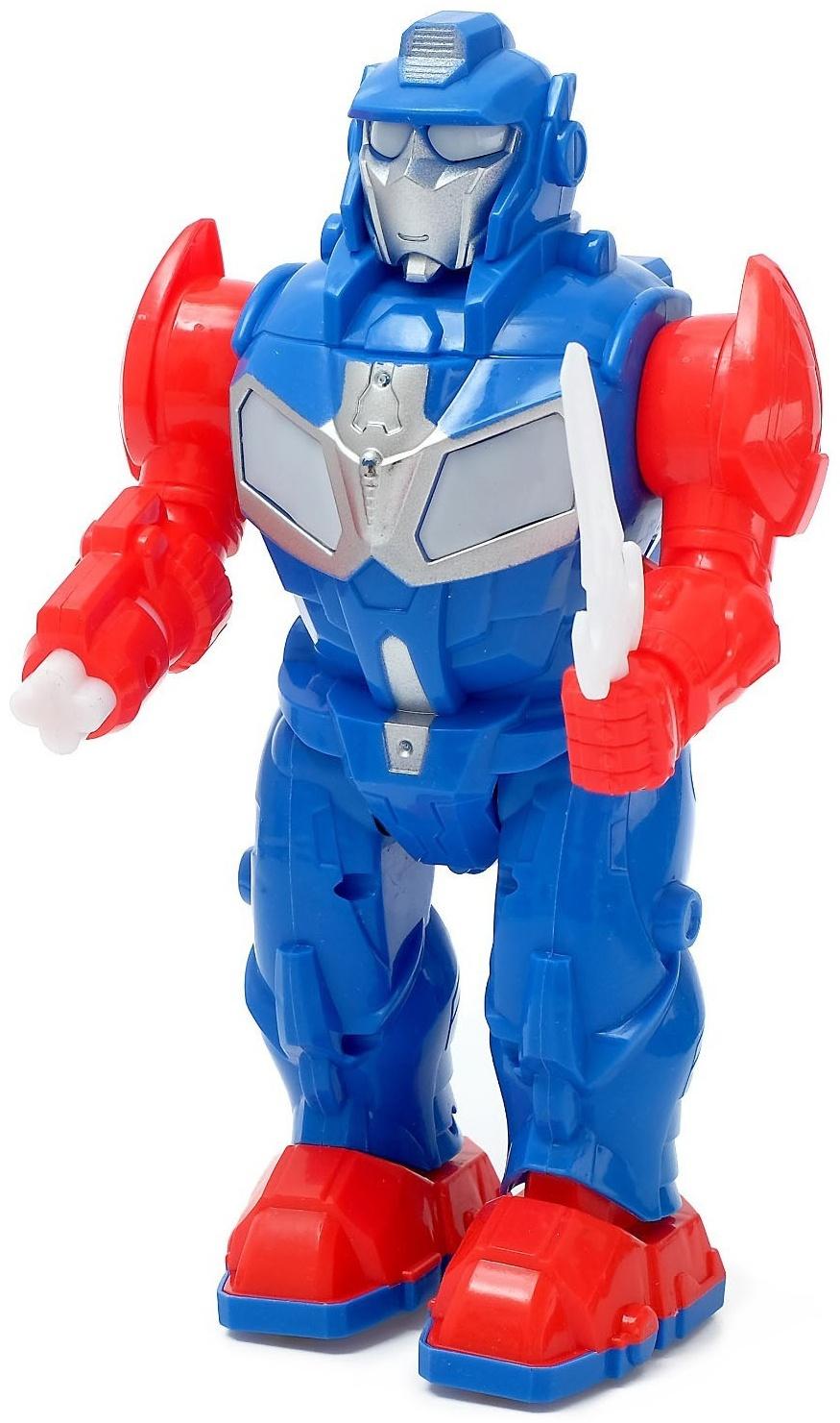 Робот «Храбрец», световые и звуковые эффекты, работает от батареек, цвета МИКС, в пакете