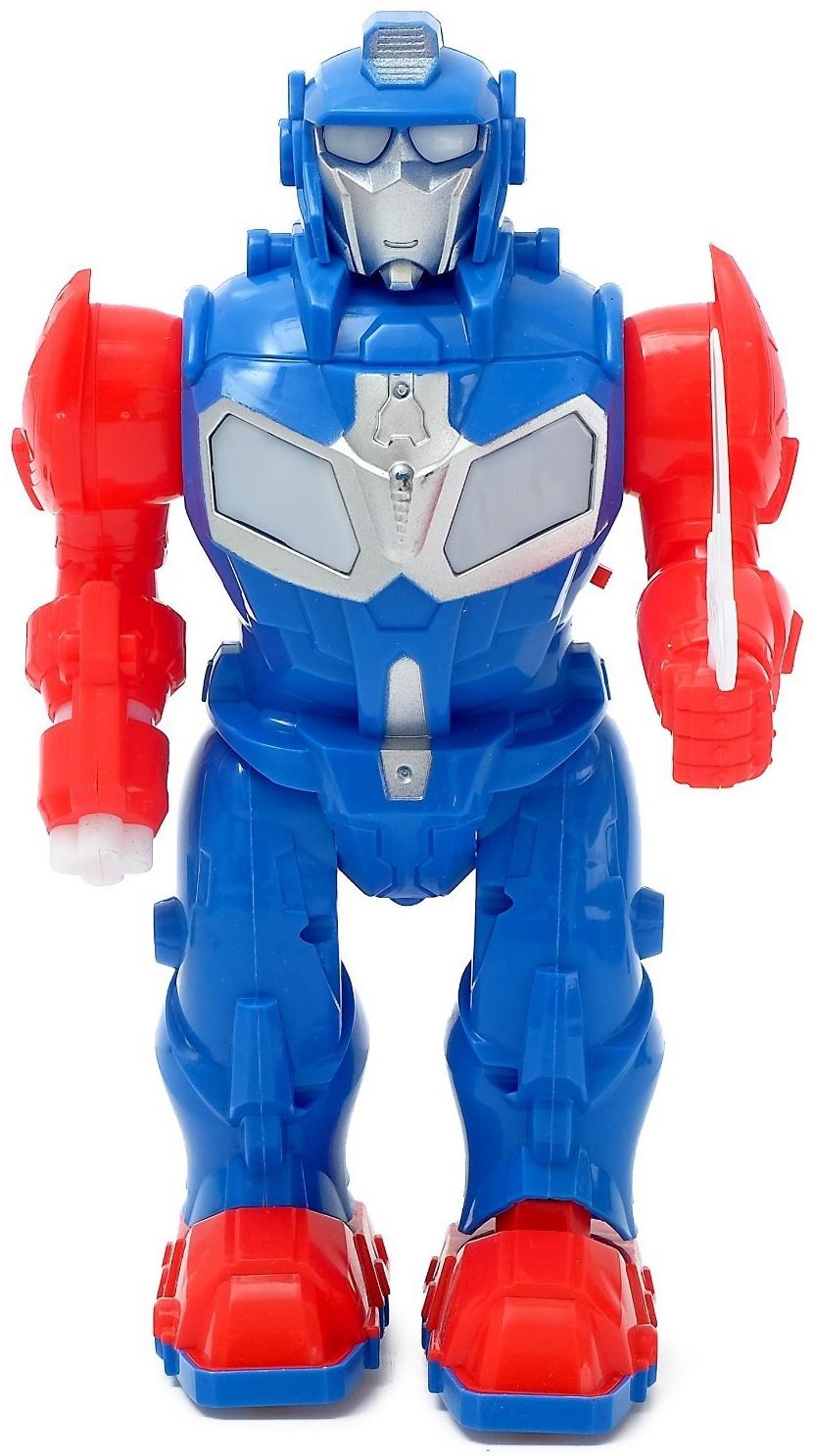 Робот «Храбрец», световые и звуковые эффекты, работает от батареек, цвета МИКС, в пакете