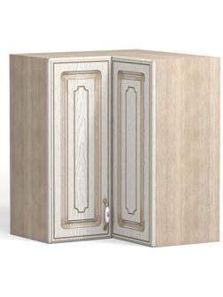 Шкаф навесной угловой Анжелика 600/600х600х920 Дуб молочный/Ясень