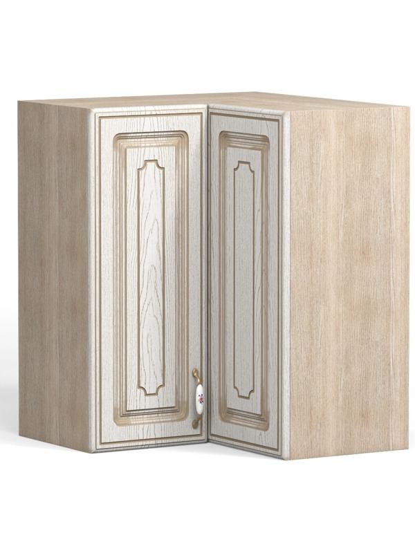 Шкаф навесной угловой Анжелика 600/600х600х920 Дуб молочный/Ясень