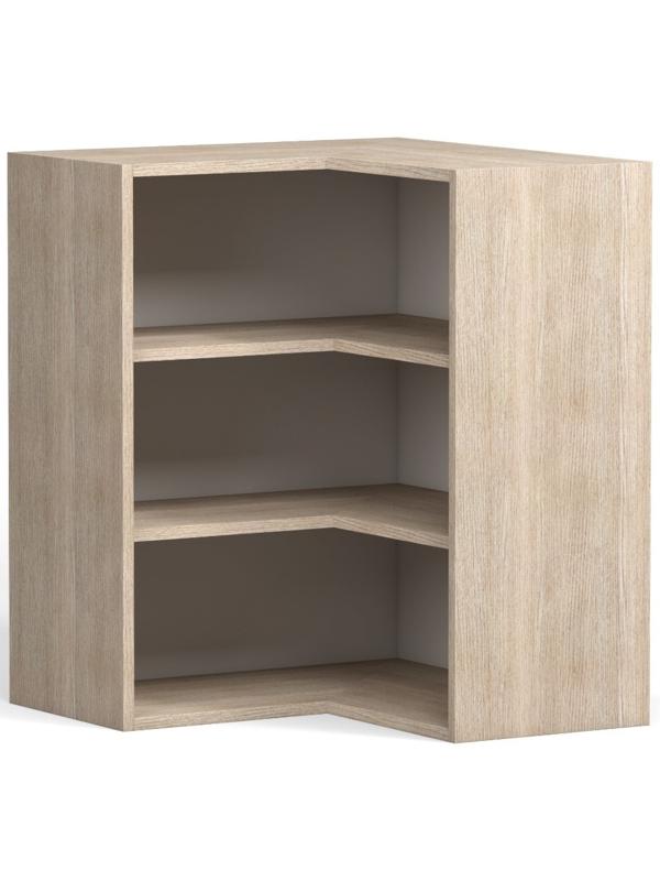 Шкаф навесной угловой Анжелика 600/600х600х920 Дуб молочный/Ясень