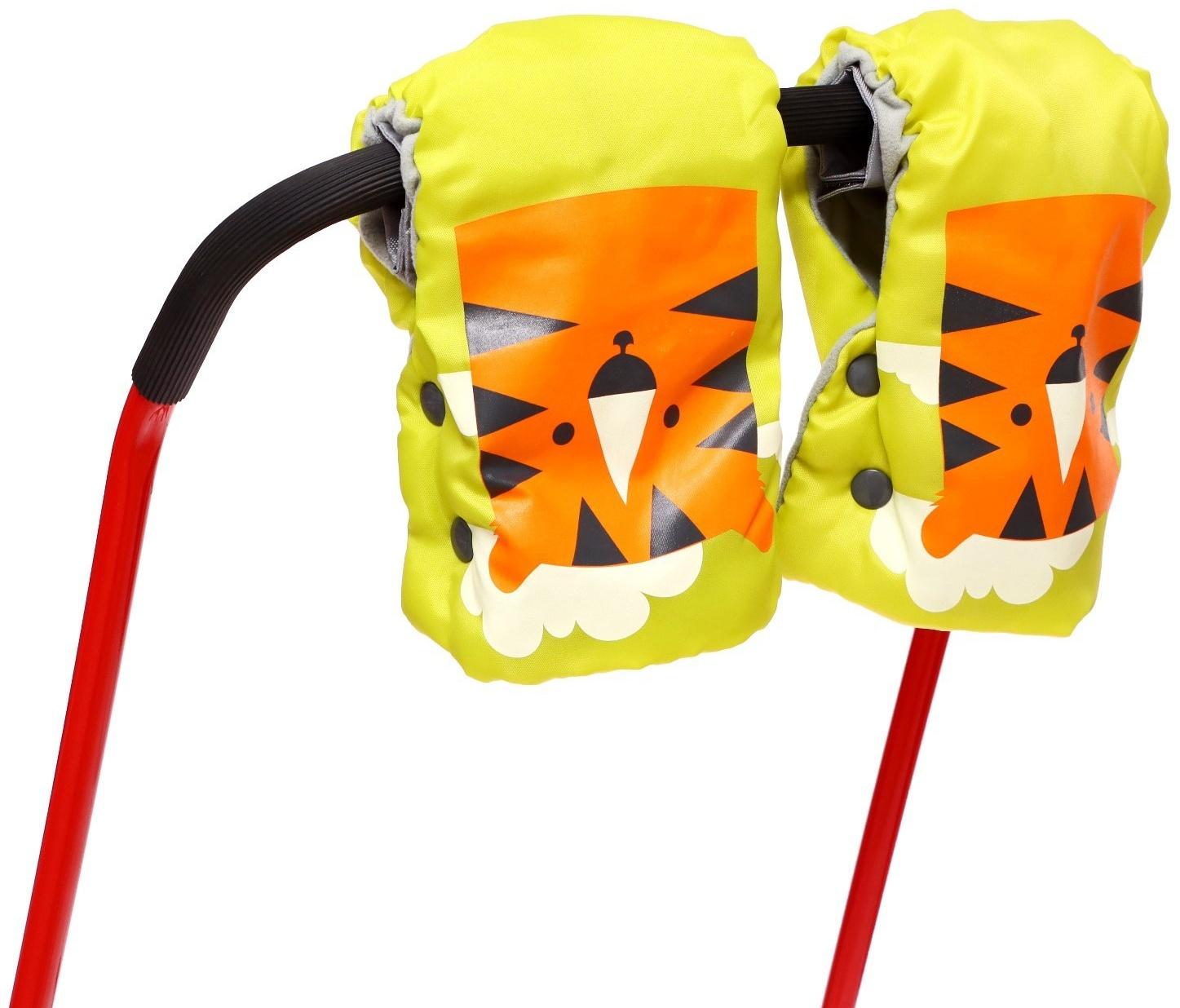 Санки «Тимка 3К» с рукавичками, цвет алый