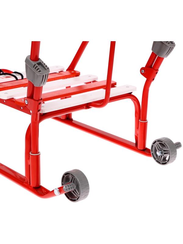 Санки «Тимка 3К» с рукавичками, цвет алый