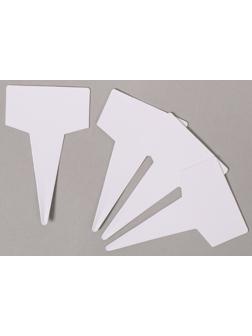 Таблички садовые для маркировки, 7 см, набор 20 шт., пластик, белые, Greengo