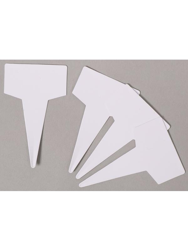 Таблички садовые для маркировки, 7 см, набор 20 шт., пластик, белые, Greengo