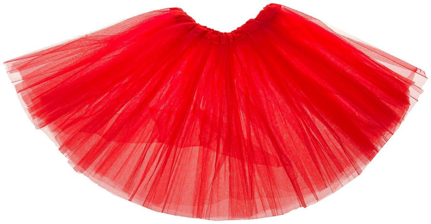 Карнавальный набор «Зайка с бантиком», ободок, юбка красная, 3-7 лет