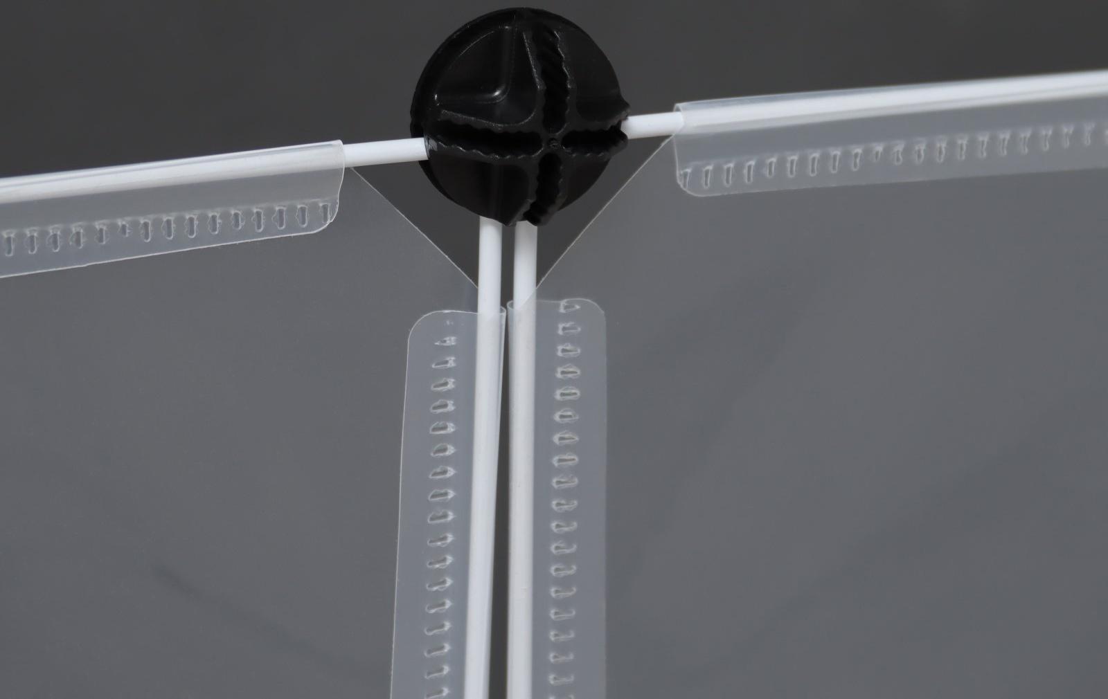 Вольер 12 секций пластиковый,  (звено 50 х 70 см), белый