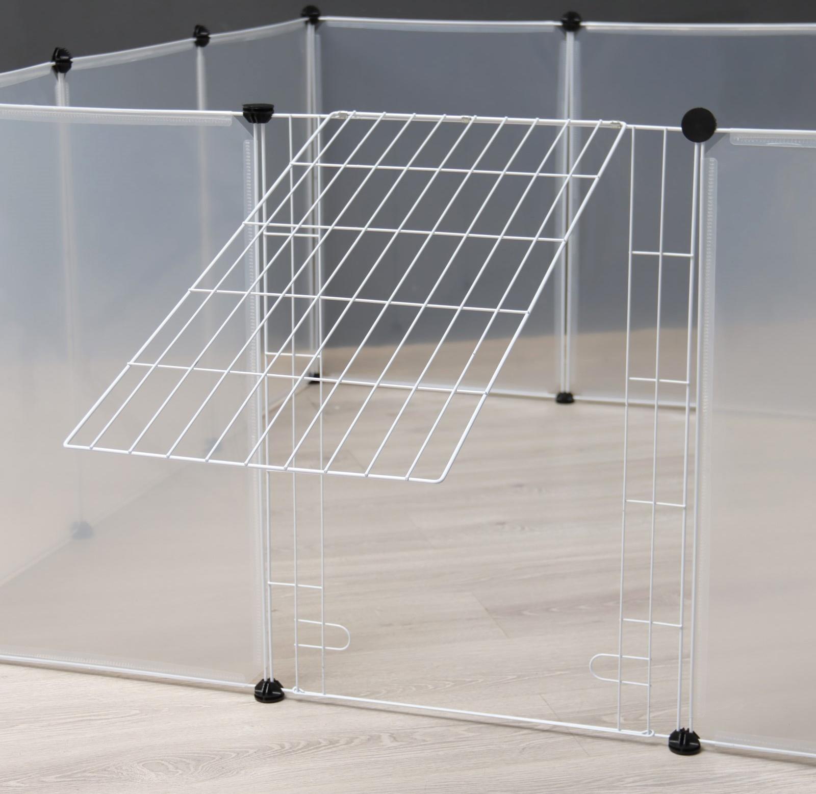 Вольер 12 секций пластиковый,  (звено 50 х 70 см), белый