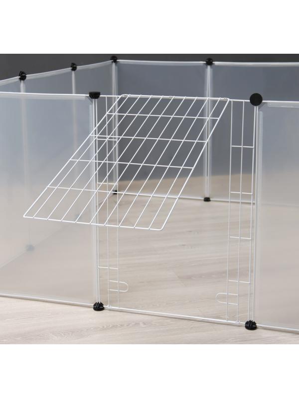 Вольер 12 секций пластиковый,  (звено 50 х 70 см), белый