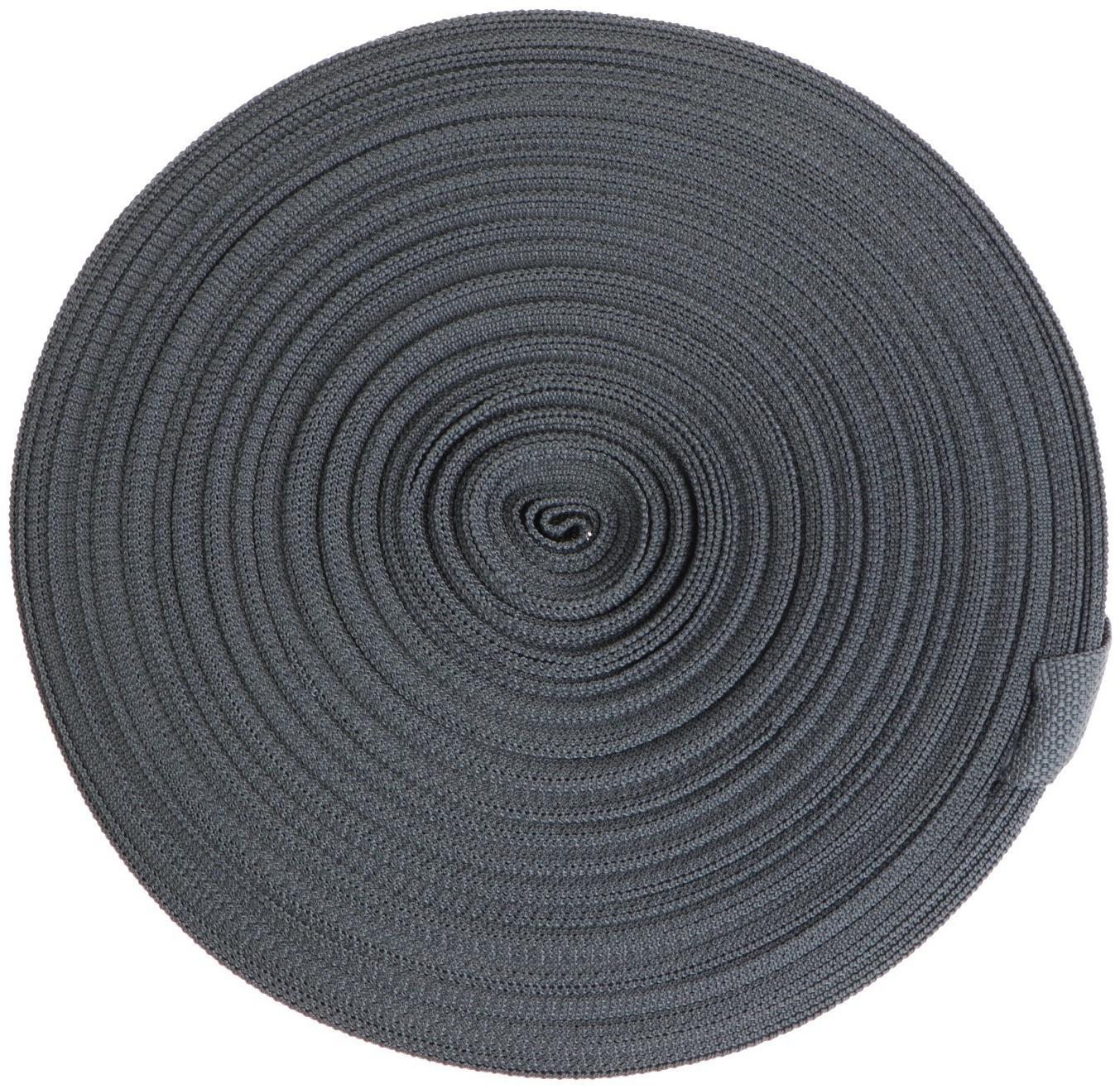 Стропа ременная 30 мм, для окантовки eva ковриков, катушка 50 м, тёмно-серая