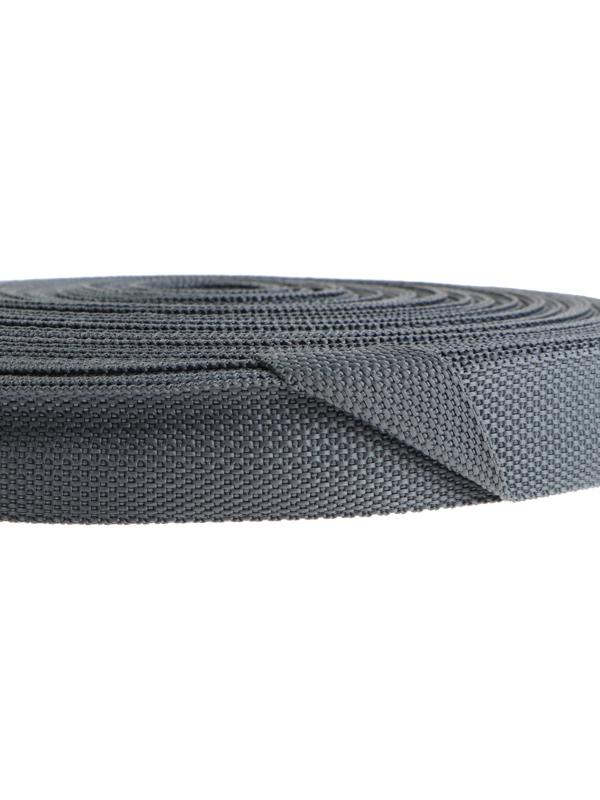 Стропа ременная 30 мм, для окантовки eva ковриков, катушка 50 м, тёмно-серая