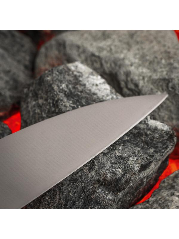 Нож кухонный Samura BAMBOO, шеф, лезвие 24 см, стальная рукоять