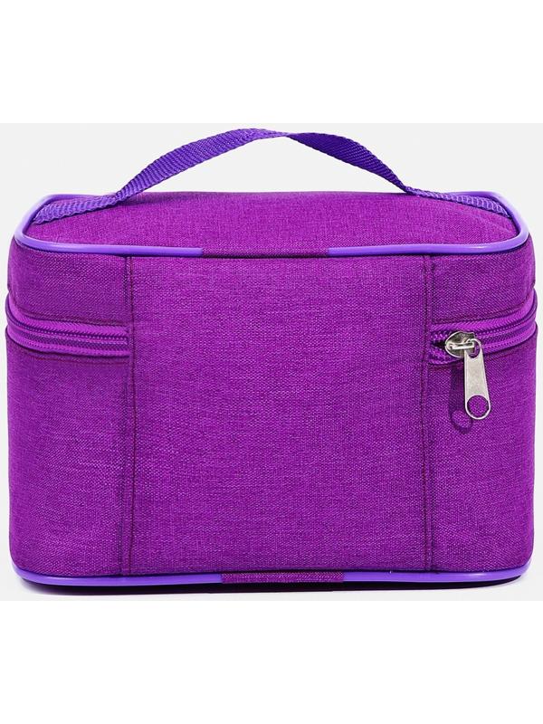 Косметичка на молнии, цвет сиреневый