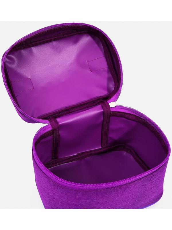 Косметичка на молнии, цвет сиреневый