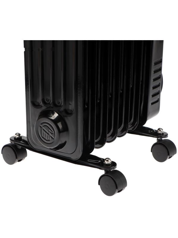 Обогреватель Centek CT-6200, масляный, напольный, 1500 Вт, 15 м², 7 секций, чёрный