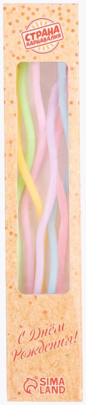 Свечи в торт коктейльные витые 