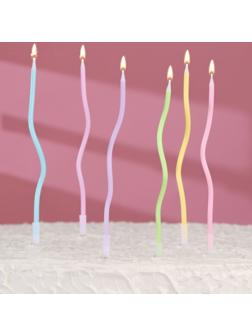 Свечи в торт коктейльные витые 