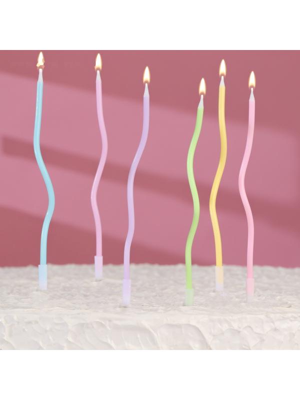 Свечи в торт коктейльные витые 