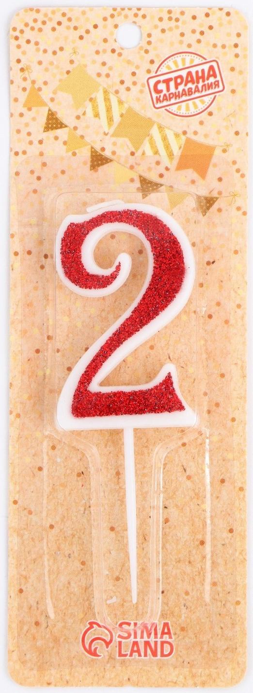 Свеча в торт на шпажке 