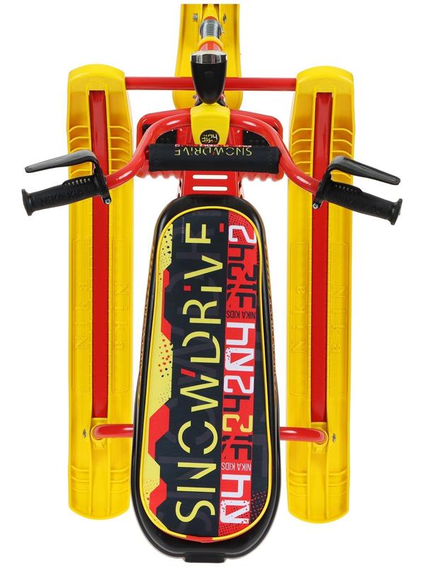 Снегокат Nika Snowdrive, СНД3/SD4, цвет красный/жёлтый