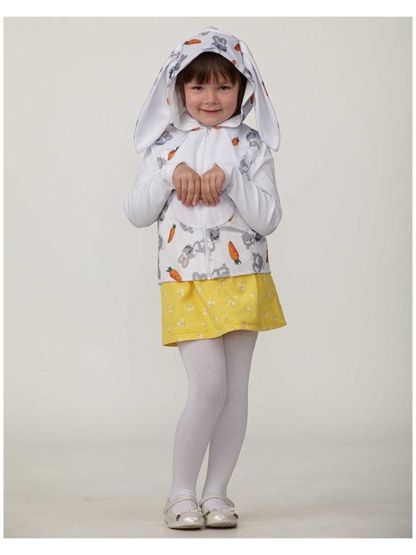 Жилет с капюшоном Зайка р.116-60