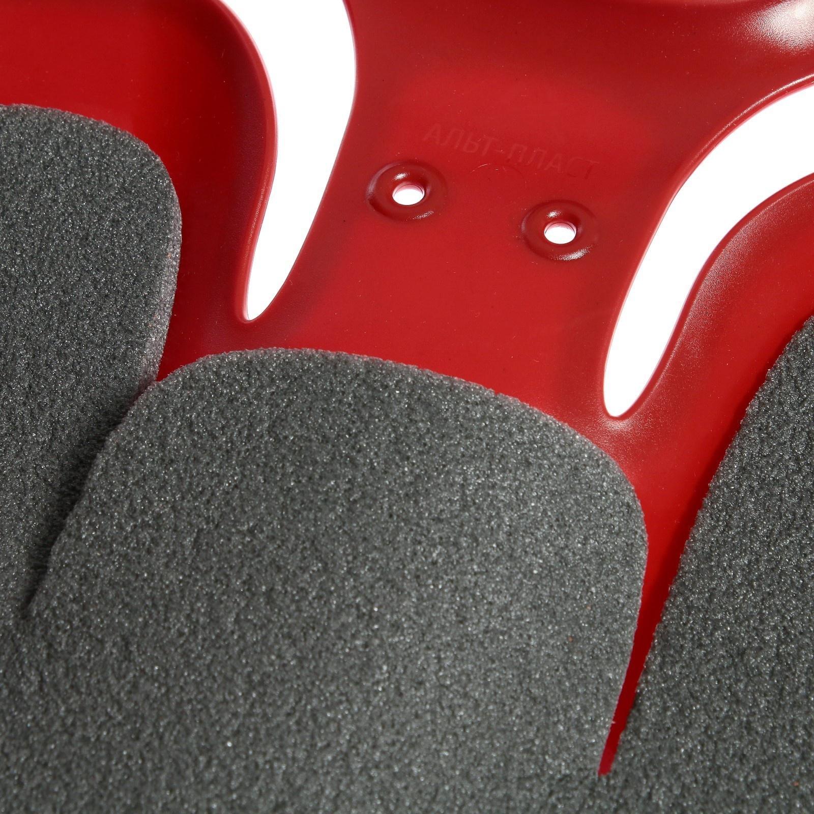 Санки-ледянки «Вираж», с мягкой сидушкой, 39×37×14 см, МИКС