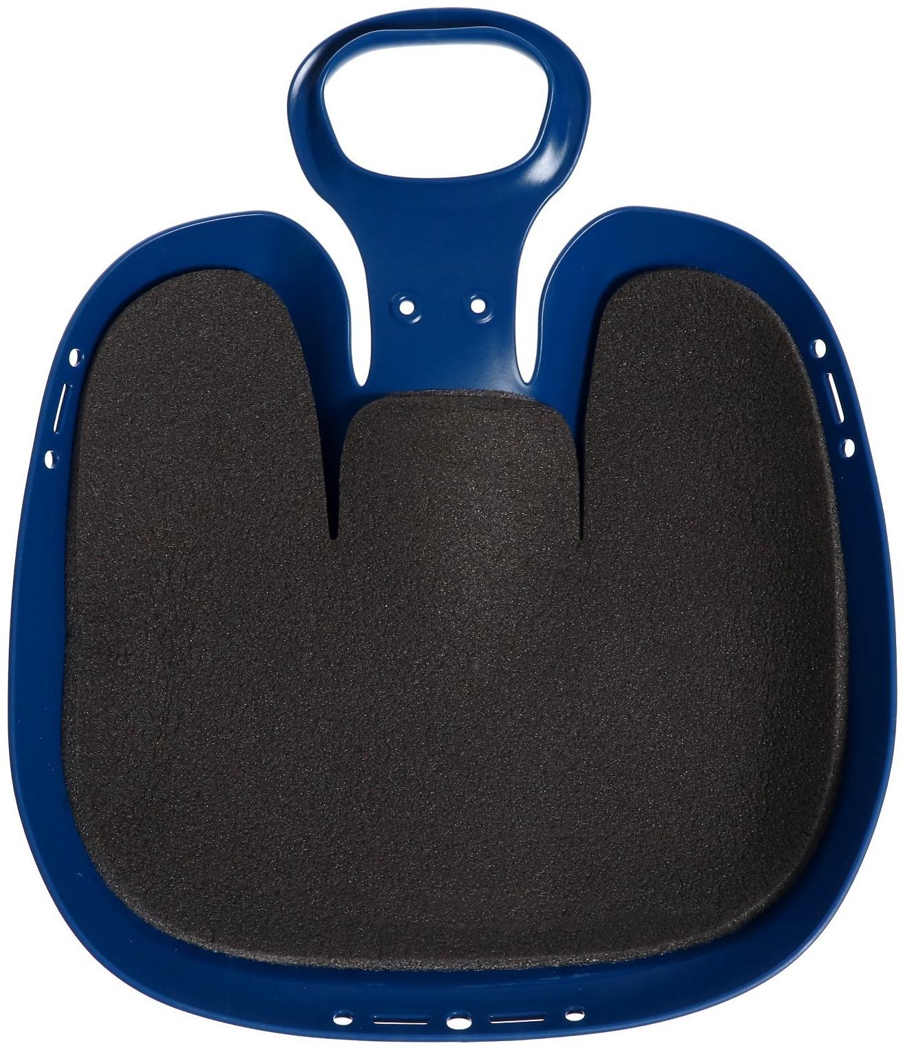 Санки-ледянки «Вираж», с мягкой сидушкой, 39×37×14 см, МИКС