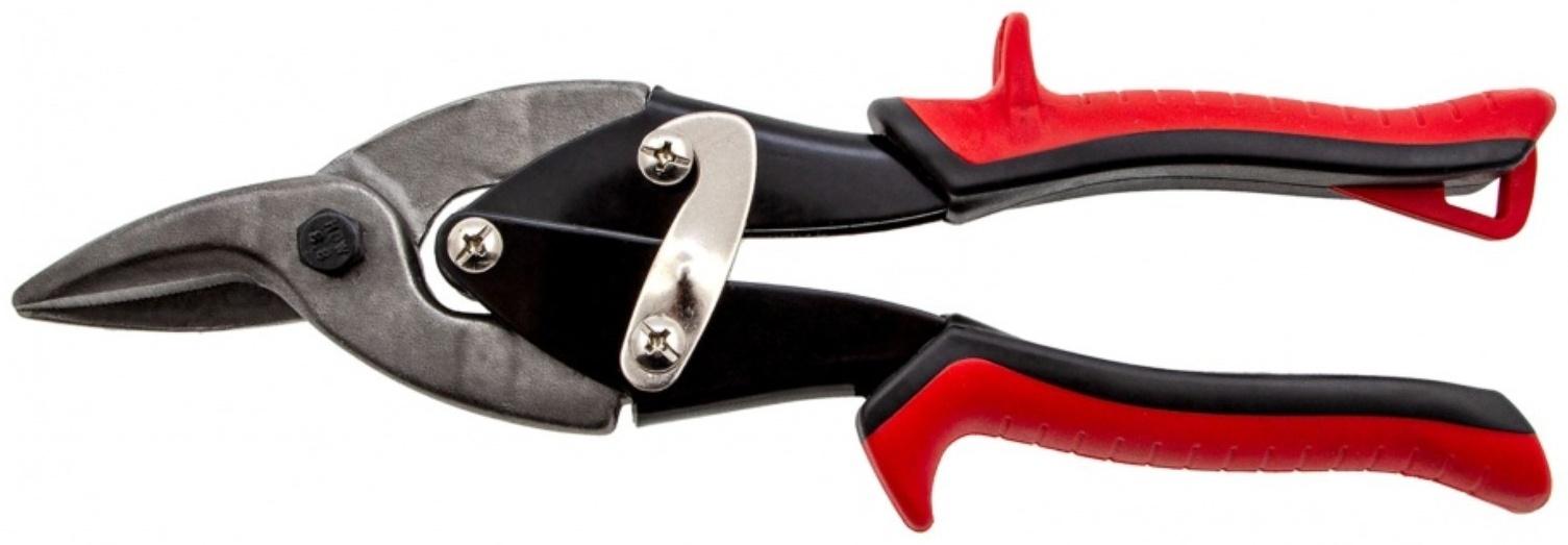 Ножницы по металлу Matrix 78332, обрезиненные рукоятки, правые, до 1.0 мм, 250 мм