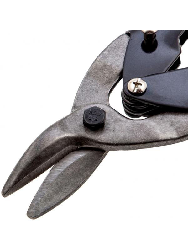 Ножницы по металлу Matrix 78332, обрезиненные рукоятки, правые, до 1.0 мм, 250 мм