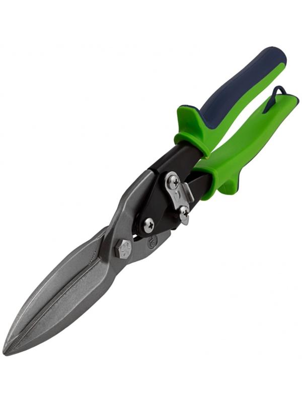 Ножницы по металлу Сибртех 78339, удлиненные, 2К рукоятки, пряморежущие, до 0.8 мм, 285 мм