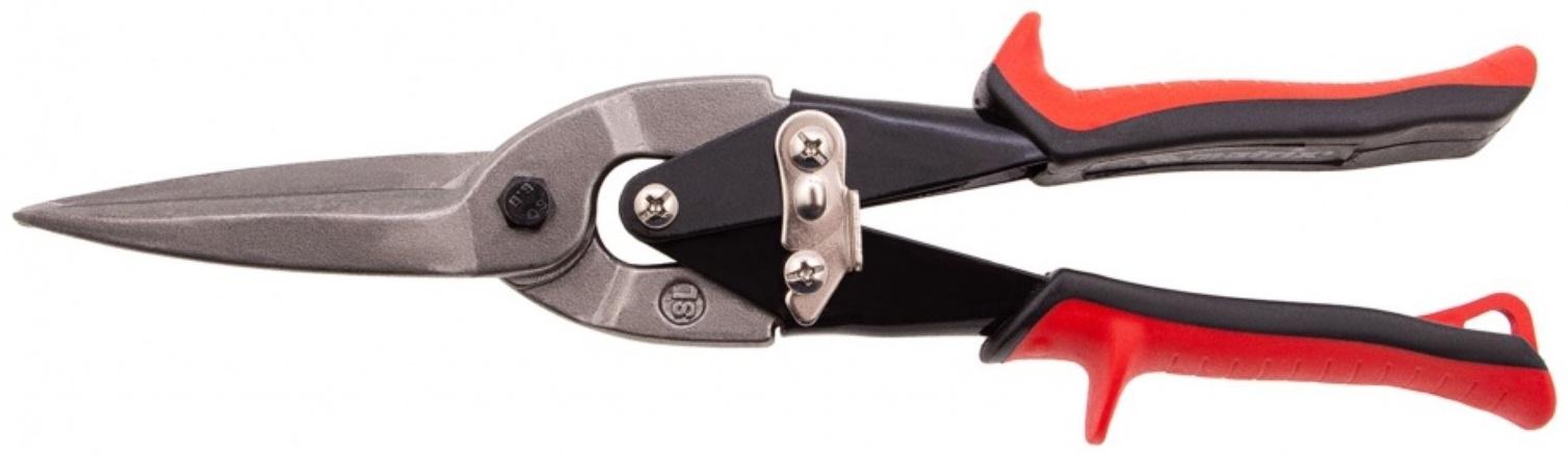 Ножницы по металлу Matrix 78341, удлиненные, 2К рукоятки, пряморежущие, до 1.0 мм, 285 мм