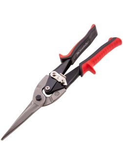 Ножницы по металлу Matrix 78341, удлиненные, 2К рукоятки, пряморежущие, до 1.0 мм, 285 мм