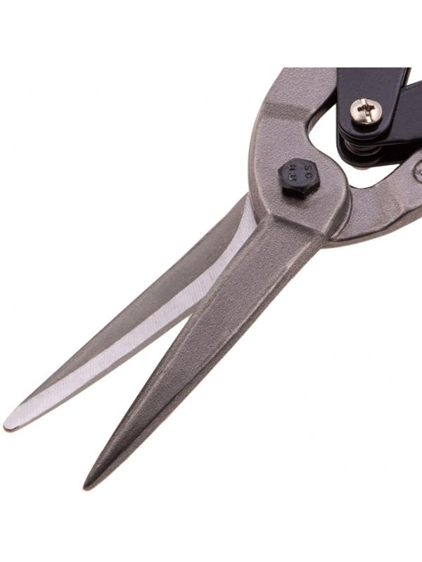 Ножницы по металлу Matrix 78341, удлиненные, 2К рукоятки, пряморежущие, до 1.0 мм, 285 мм