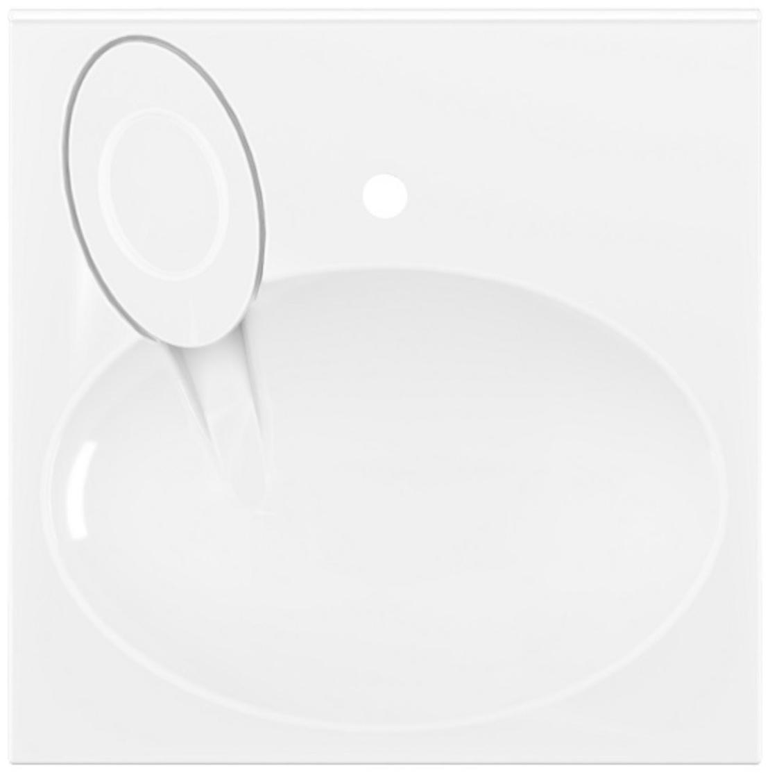 Раковина Paola Liguria, 60х60 см, над стиральной машиной