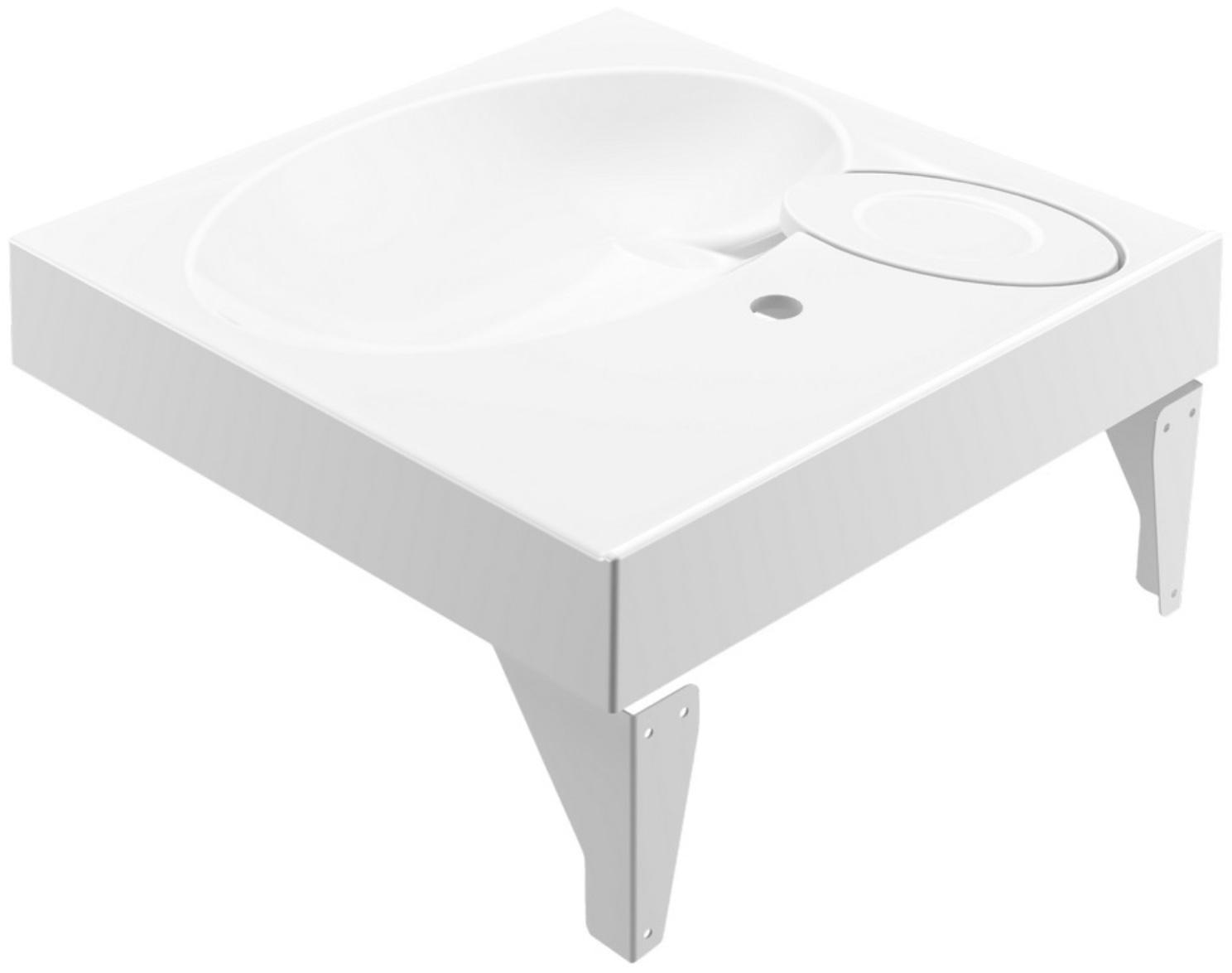 Раковина Paola Liguria, 60х60 см, над стиральной машиной