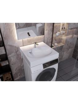 Раковина Paola Liguria, 60х60 см, над стиральной машиной