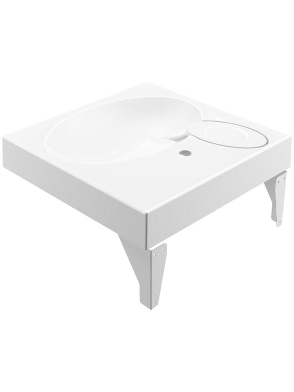 Раковина Paola Liguria, 60х60 см, над стиральной машиной