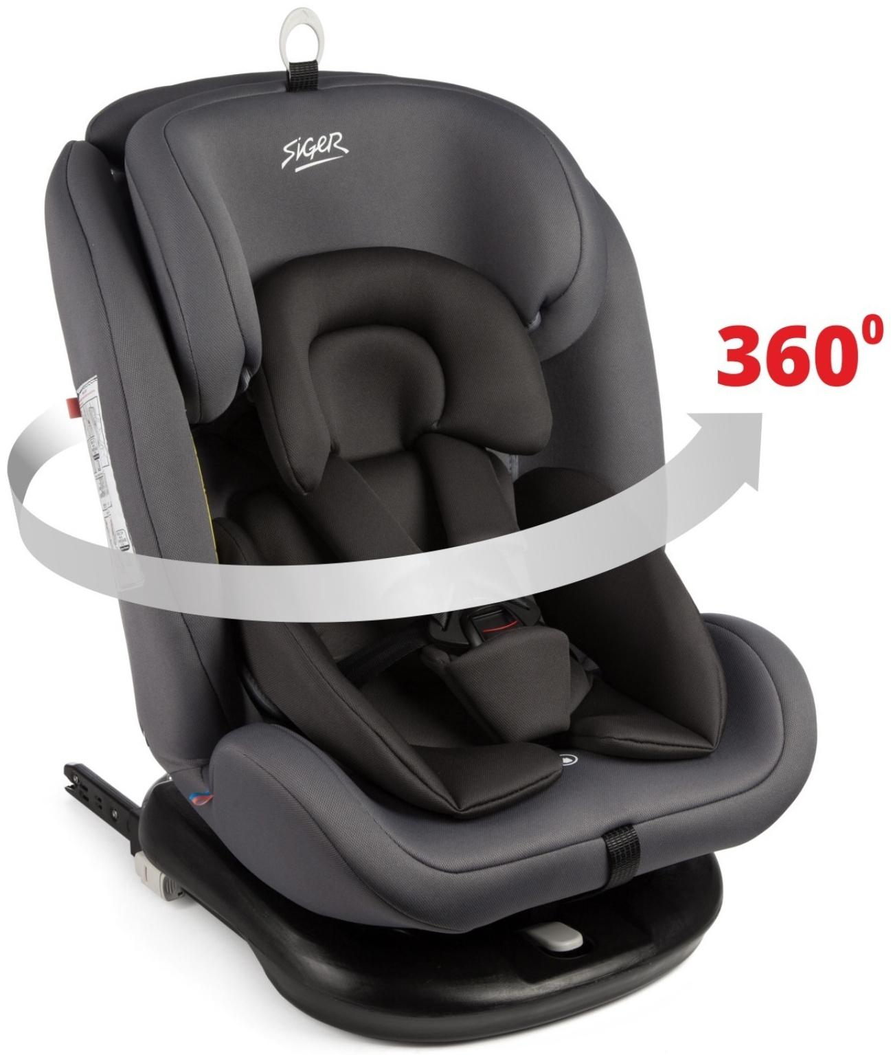 Автокресло Siger Престиж Isofix, группа 0+/I/II/III, маренго