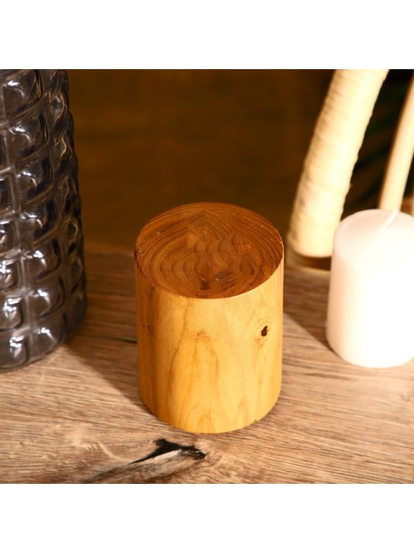 Баночка 8х8х12 см, тиковое дерево