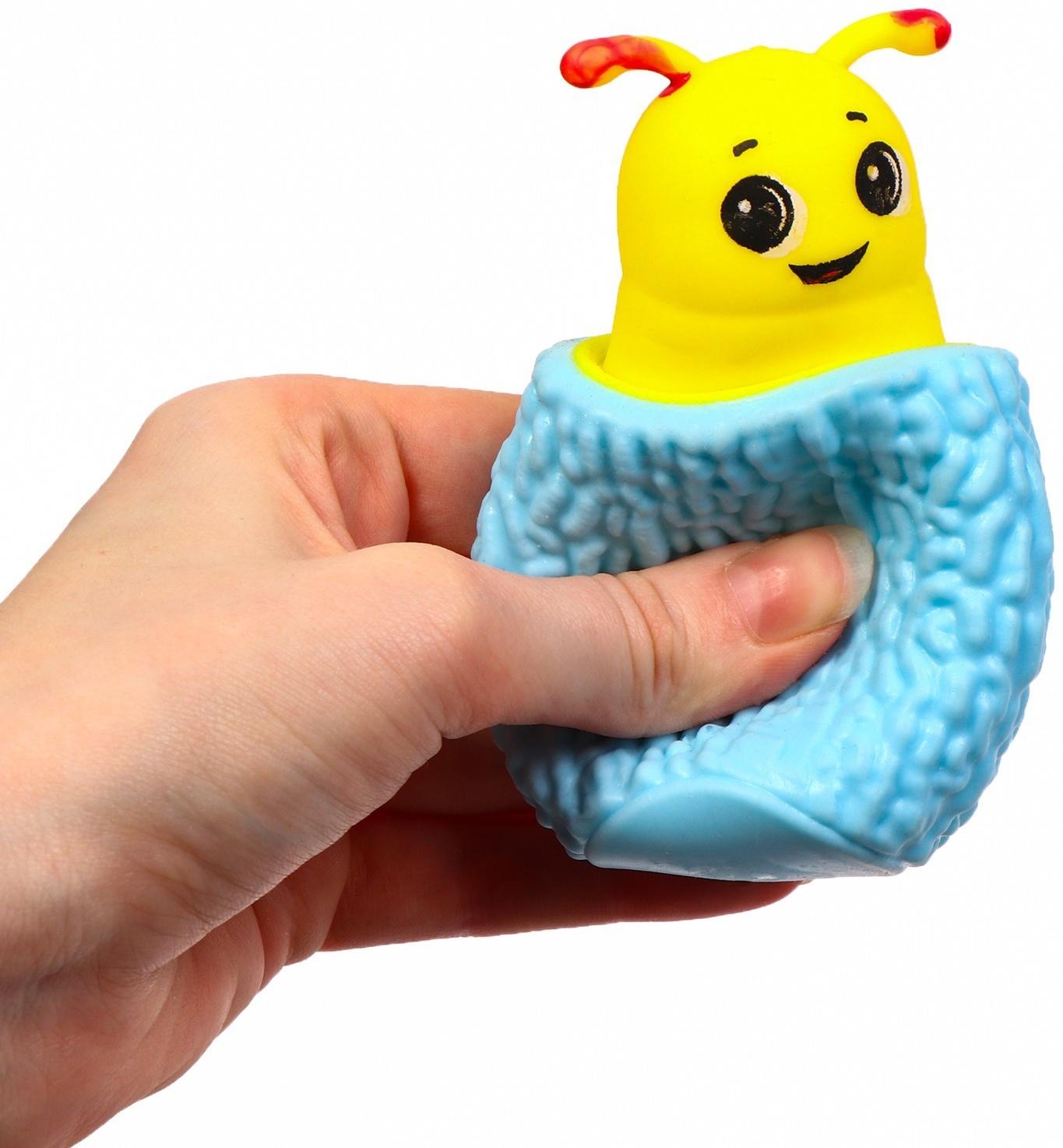 Мялка «Гусенница», цвета МИКС